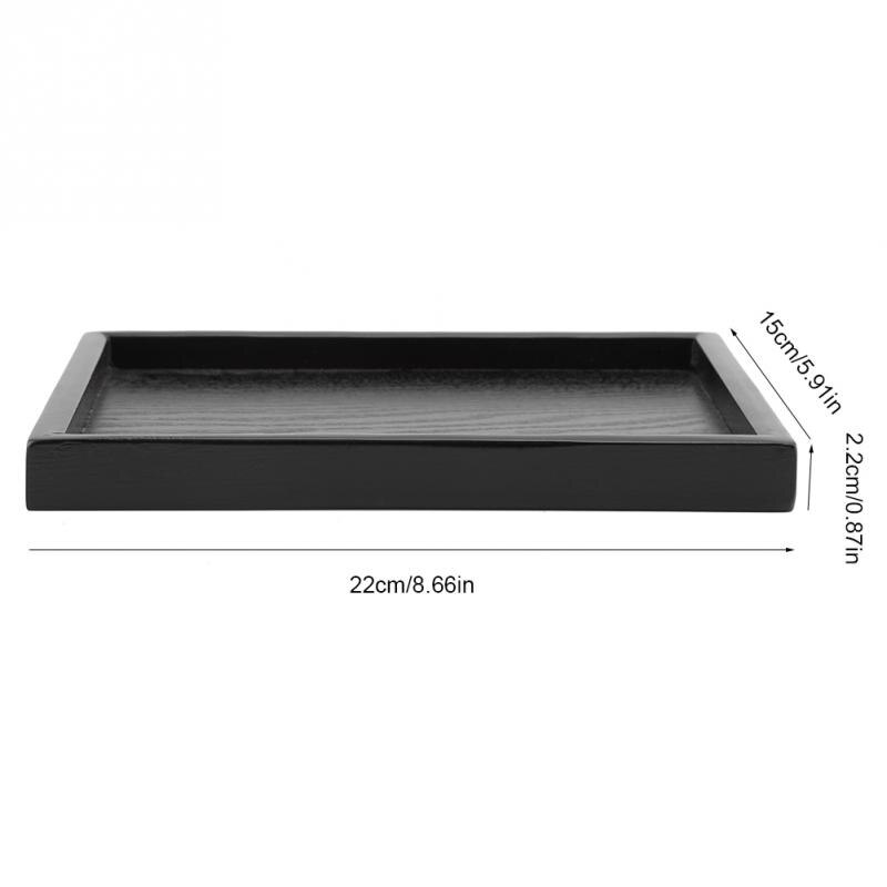 Thee Lade Rechthoek Massief Hout Thee Koffie Snack Voedsel Maaltijden Dienblad Plaat Restaurant Trays Chinese Thee Dienblad set: 22x15cm