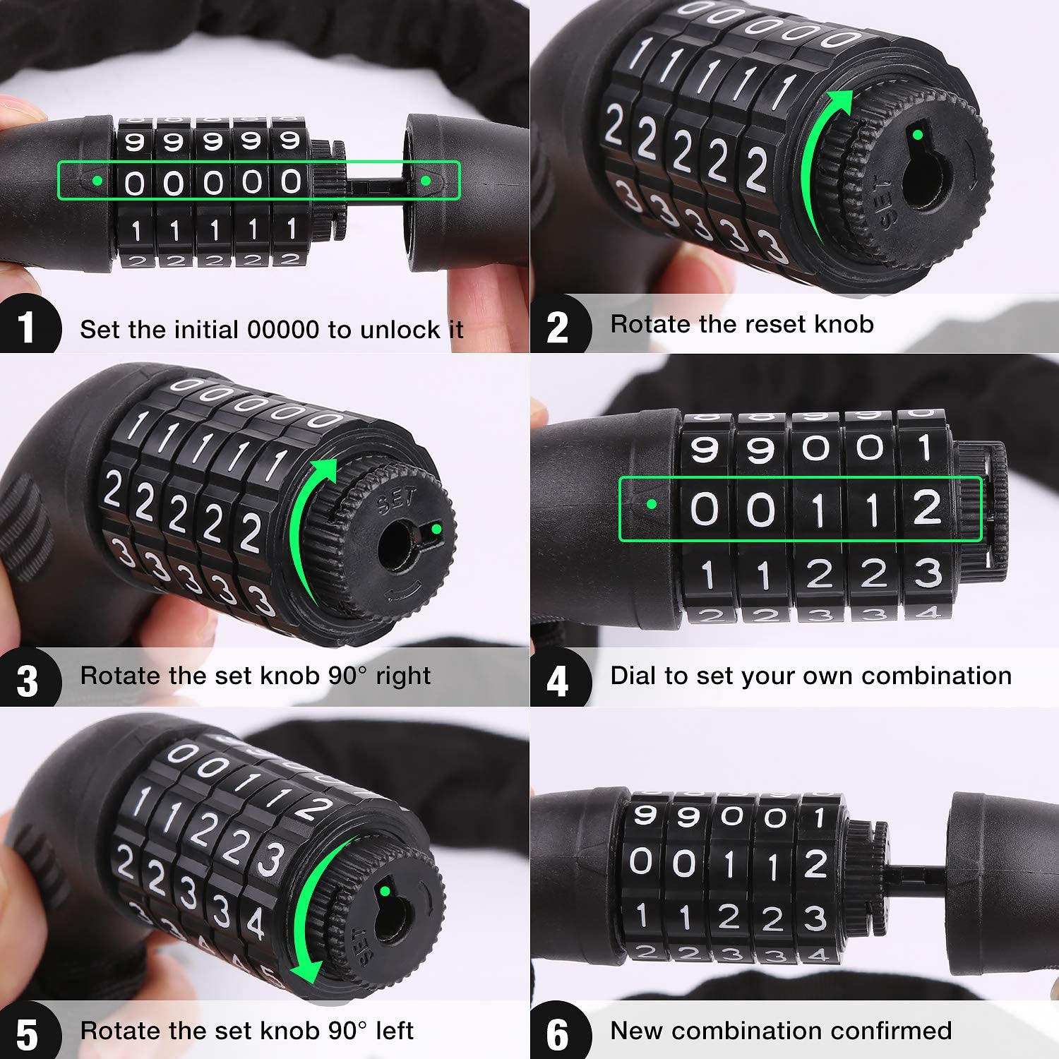 Bicycle Chain Lock MTB Road Bike Safety Anti-theft Outdoor Cycling Accessories Bike Lock