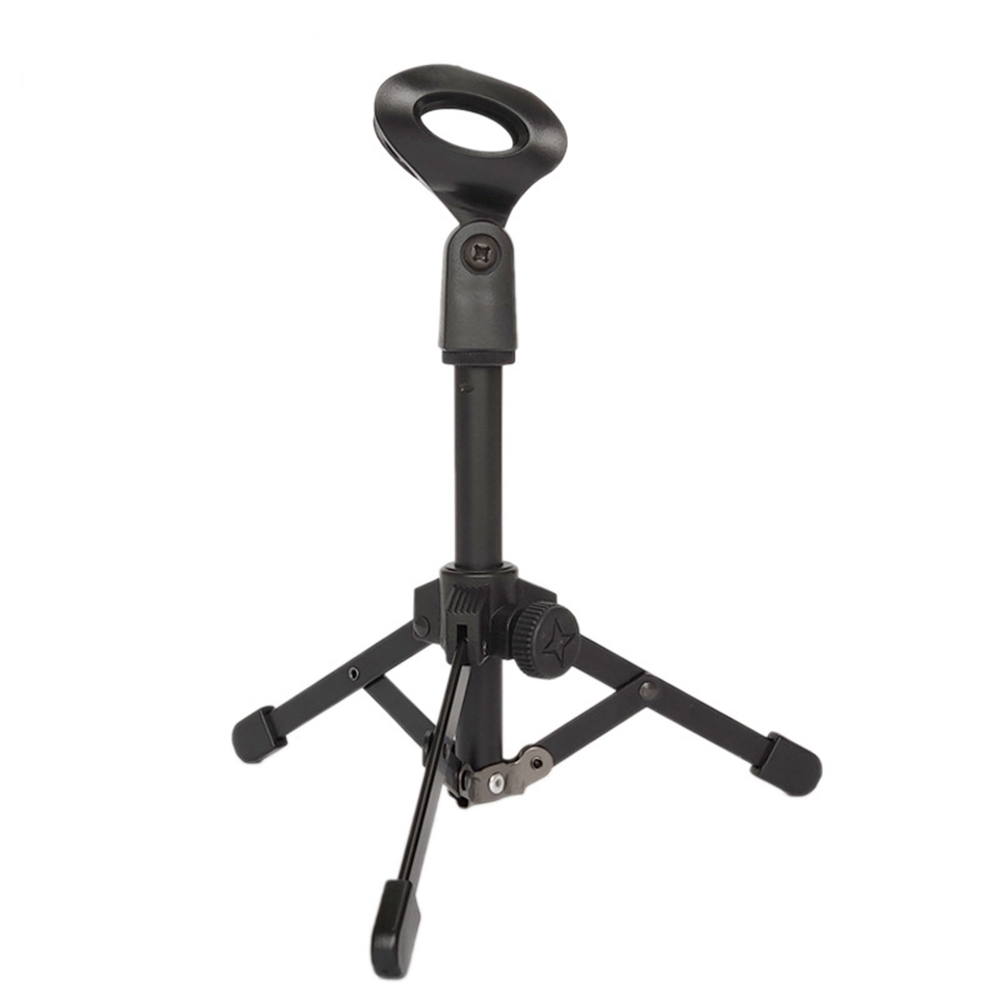 Microphone Stand Desktop Tripod Mini Portable Table Stand Adjustable Mic Stand Mic Clip Holder Bracket Lightweight Bracket