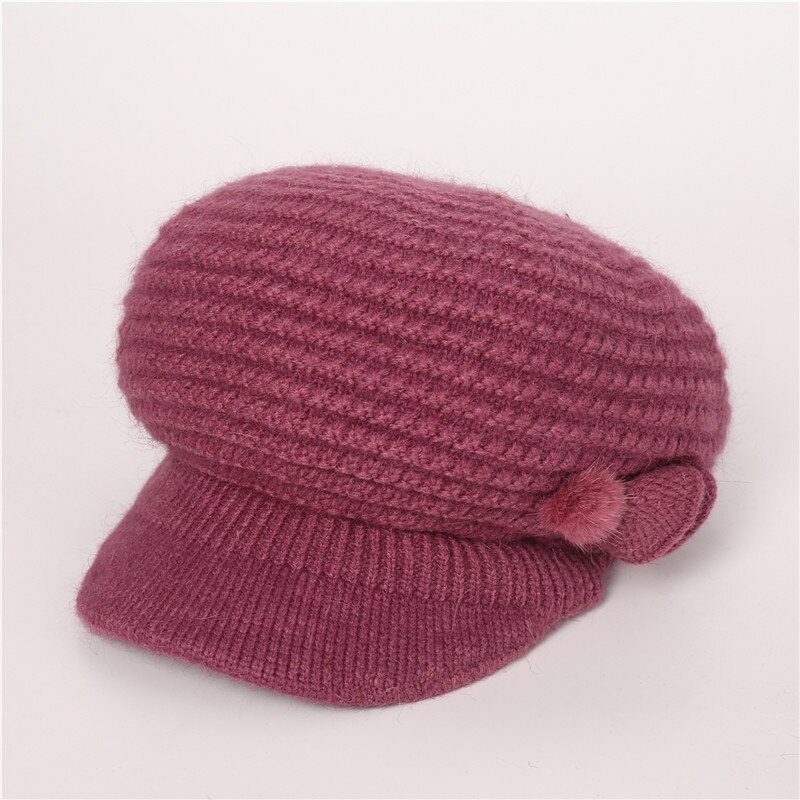 Winter Hat for Women Ladies Knitted Crochet Warm Slouchy Knit Baggy Ski Newsboy Caps Casual Plain Sweet casquette