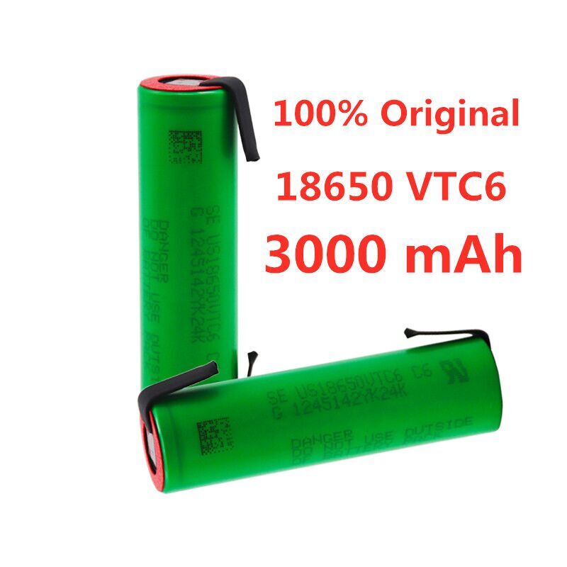 100% Originele 3.7 V 3000 Mah 18650 Batterij Voor Us18650 Sony VTC6 30A Speelgoed Gereedschap Zaklamp Batterij + Diy Nikkel stuk