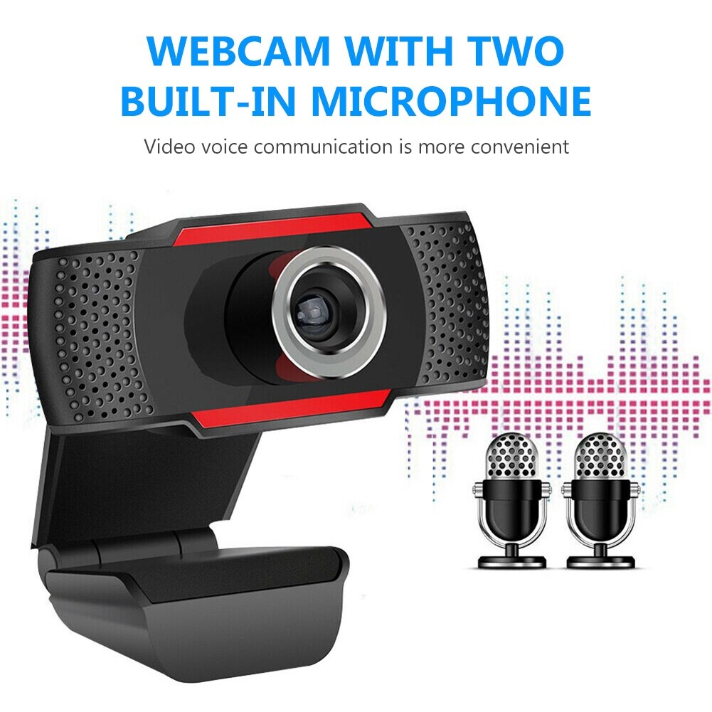 480/720/1080P USB 2.0 Webcam vidéo Web caméra avec Microphone pour Windows 2000/XP/7/8/10/Vista (32 bits) pour Android TV accessoire