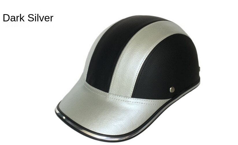 Adjustable Bike Cycling Helmet Baseball Cap Anti UV Safety Bicycle Helmet Men Women Road Bike Helmet for Outdoor MTB Skating: Black silver