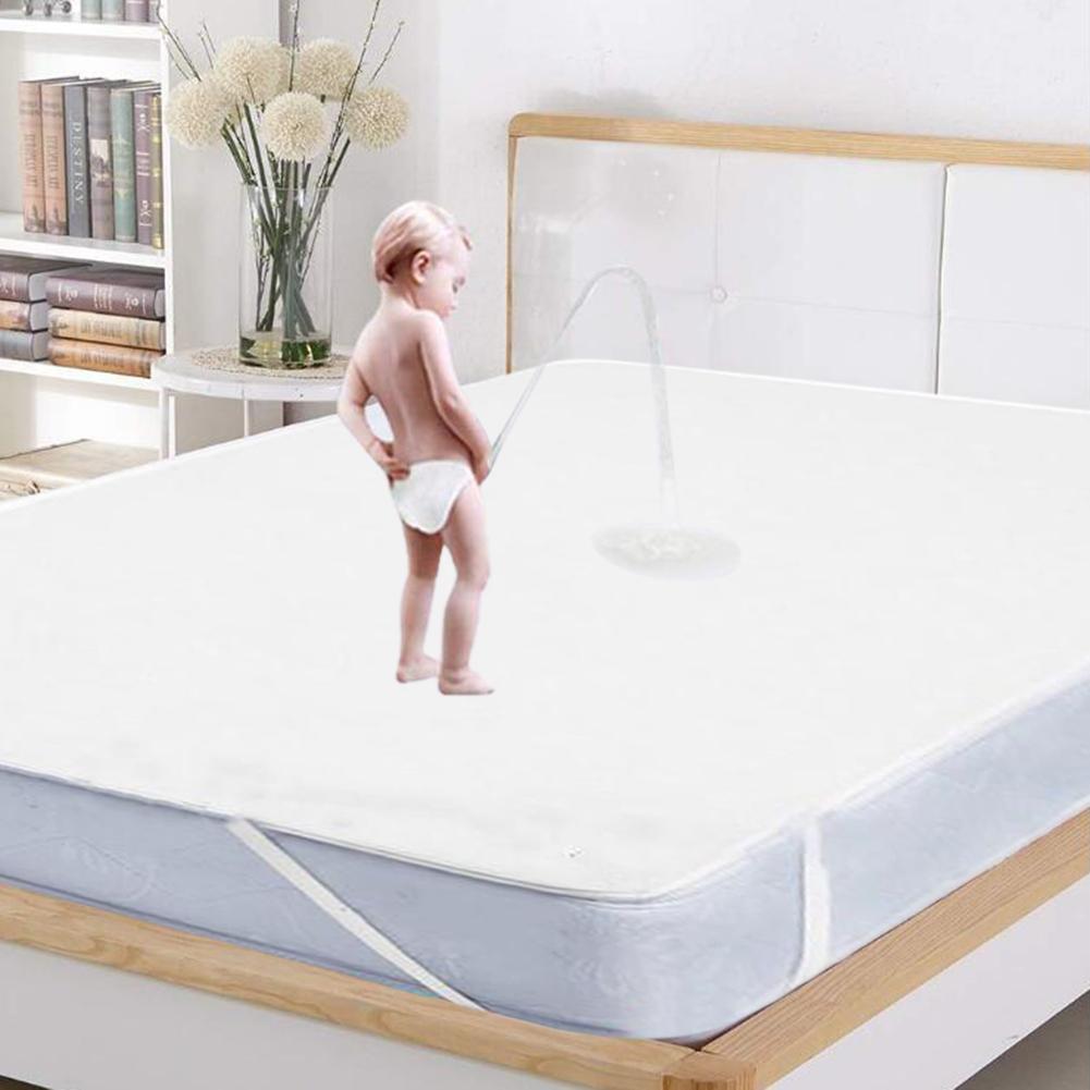 1PCs Four - Corner Tendon Terry Cloth Waterproof Bed Cover Waterproof Mattress Protector For Home