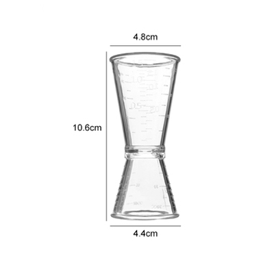 Hars Bar Meter Cup Dubbele Hoofd Meten Cocktail Schaal Maatbeker Bar Accessoires Cocktail Accessoires Kit Barman Gereedschap: 20-40cc