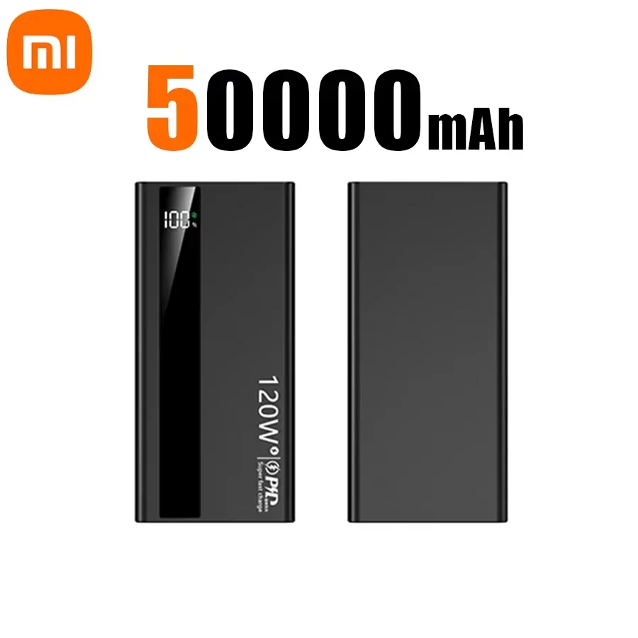 Xiaomi 500000 mah powerbank mit hoher kapazität 120w beladen, tragbarer externer akku für iphone und huawei: Lavendel