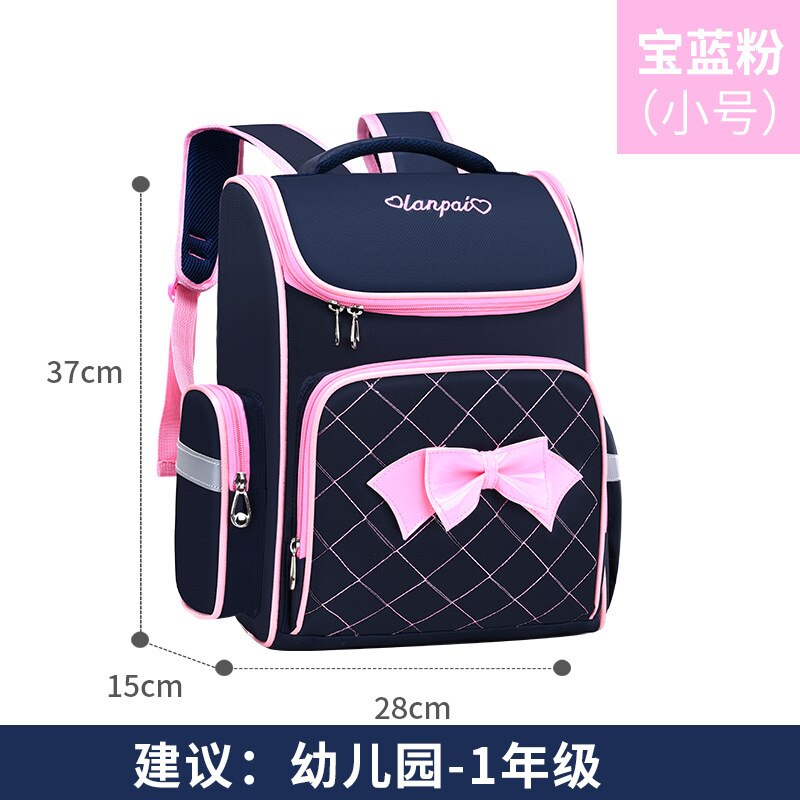 Schule taschen für Mädchen Wasserdichte freundlicher Rucksack freundlicher Buch Tasche schul Orthopädische primay schule Rucksack mochila infantil: klein Blau