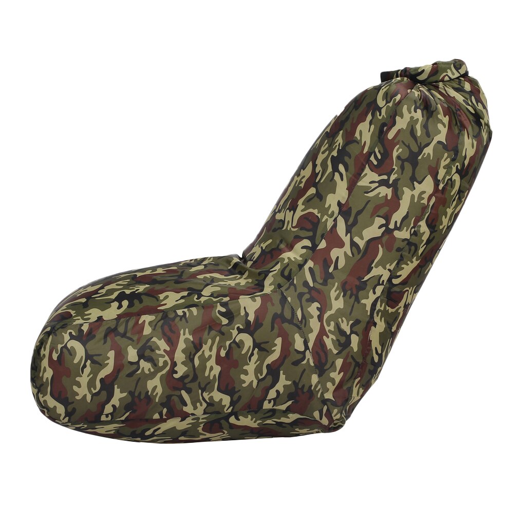 Sac de couchage léger chaise longue gonflable canapé Camp pique-nique plage Air canapé chaise avec dossier équipement de Camping en plein Air Durable: Camo