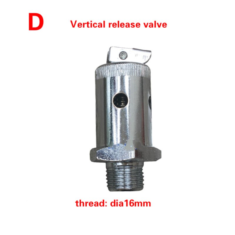 Portable safety valve/release valve Safety Relief Valve Pressure Release Regulator dia14mm/16mm Autoclave accessories