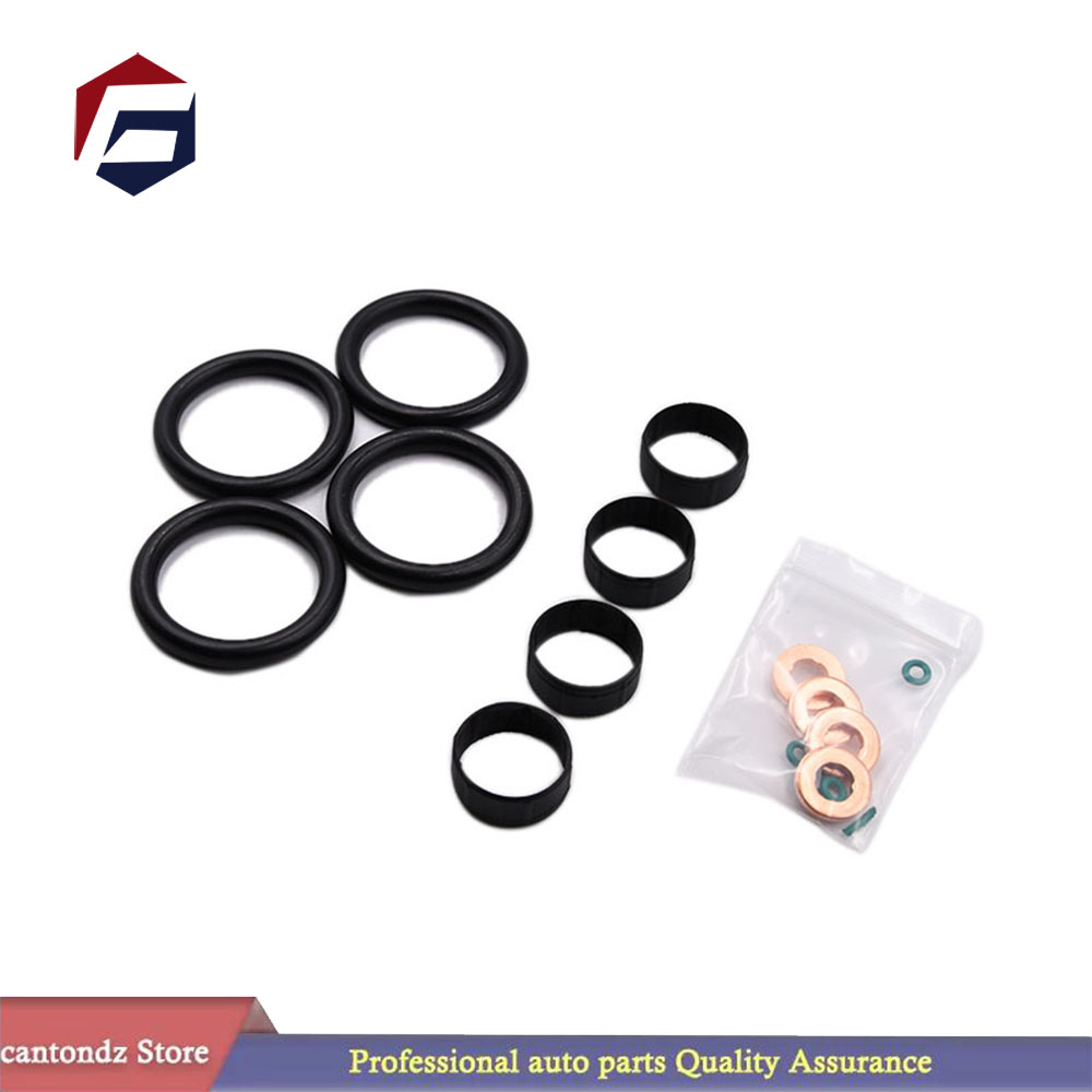 Bil 16 stk bilpakning til Ford fiesta 1.4 tdci duratorq drivstoffinjektor tetning + vaskemaskin + oring sett 1204698