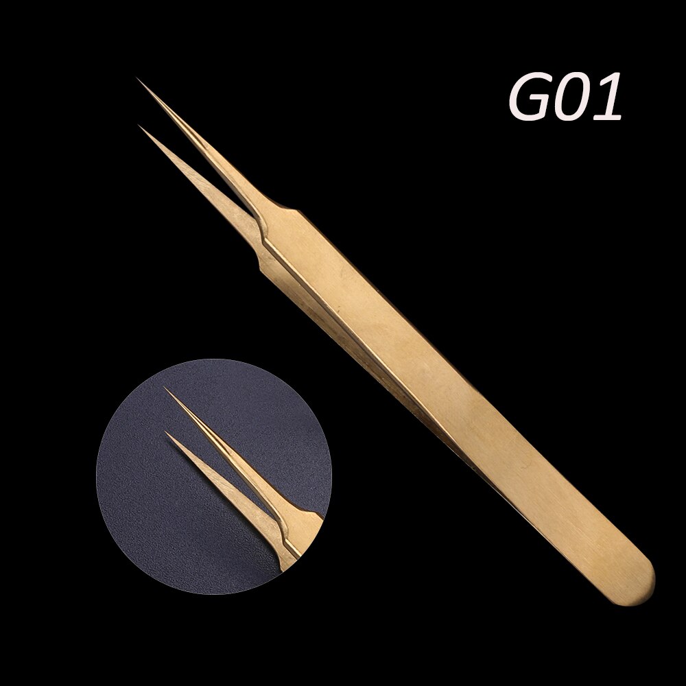 4 rodzaje prostych, zakrzywionych, tęczowych pęustawić robić przedłużania rzęs, makijażu, manicure, precyzyjnego wybierania, profesjonalnej pęsety robić brwi, fbt 1-4: 774-g01