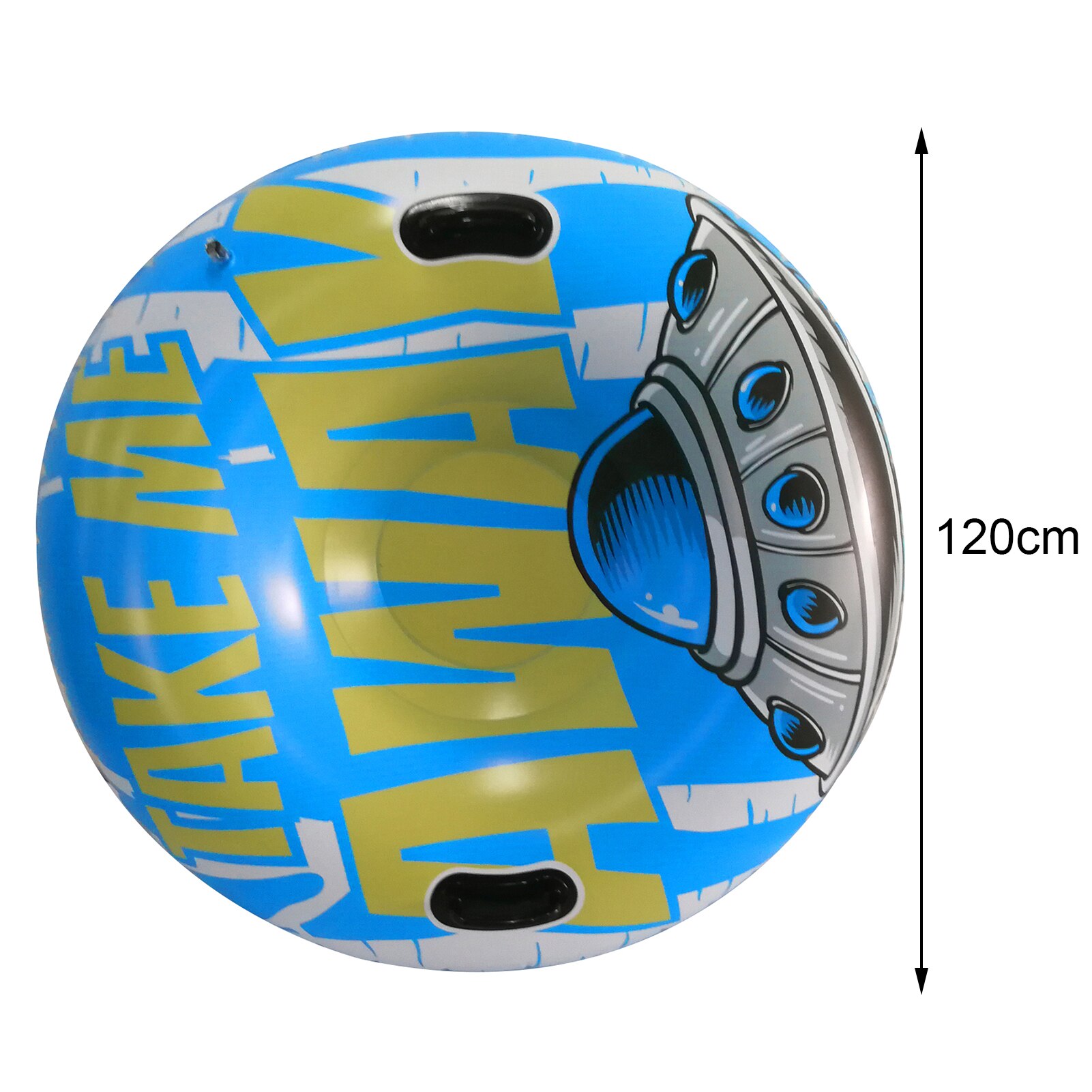 PVC UFO aufblasbare schnee schlitten rohr rutsche erwachsene snowboard ring racer hang rohre schlitten spielzeug Kinder Winter Schwebte Skifahren Bord