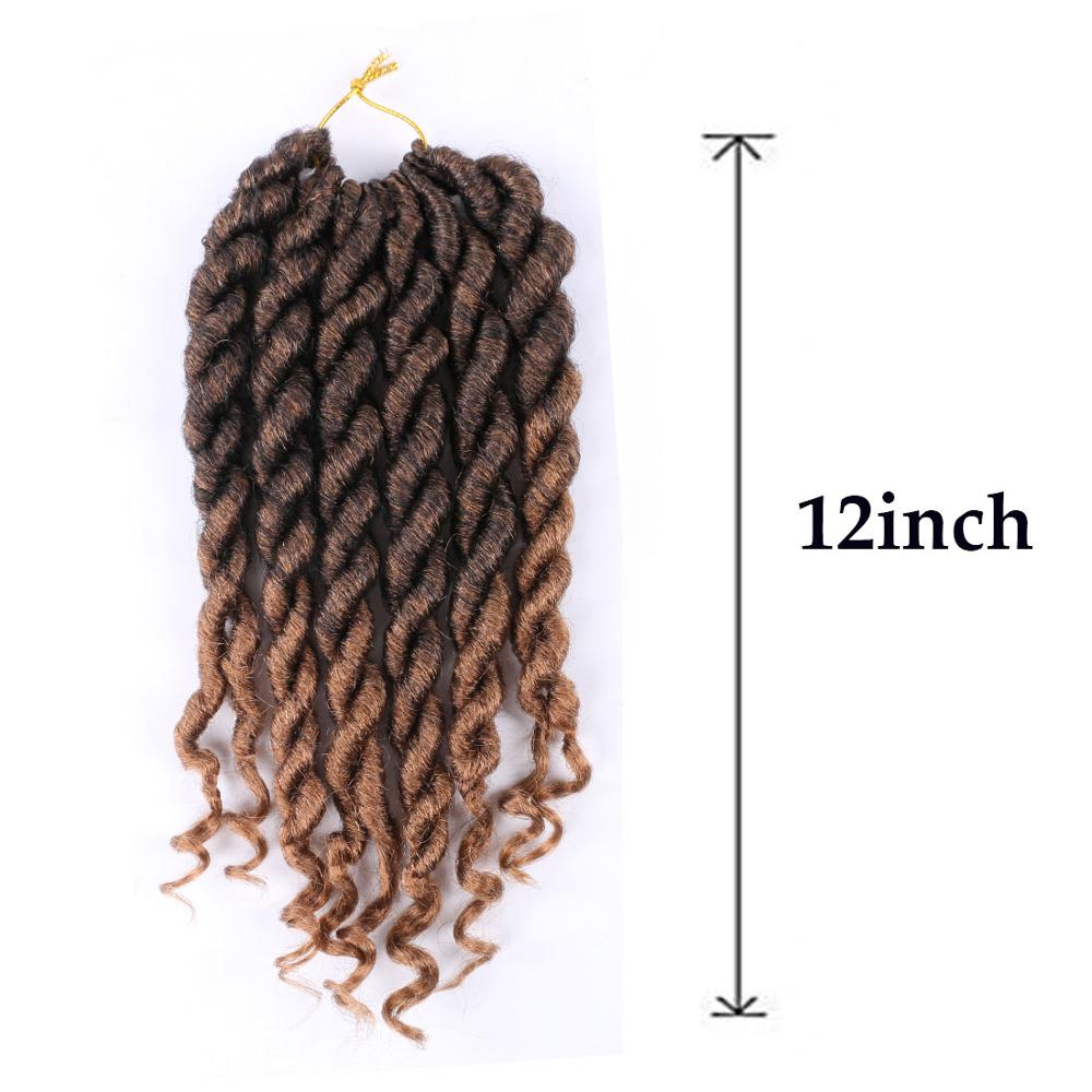 Faux Locs crochet hair with Curly Ends 12 roots/pack Synthetic Hair Crochet Braids Goddess Fauxs Locs Crochet Braiding Hair…