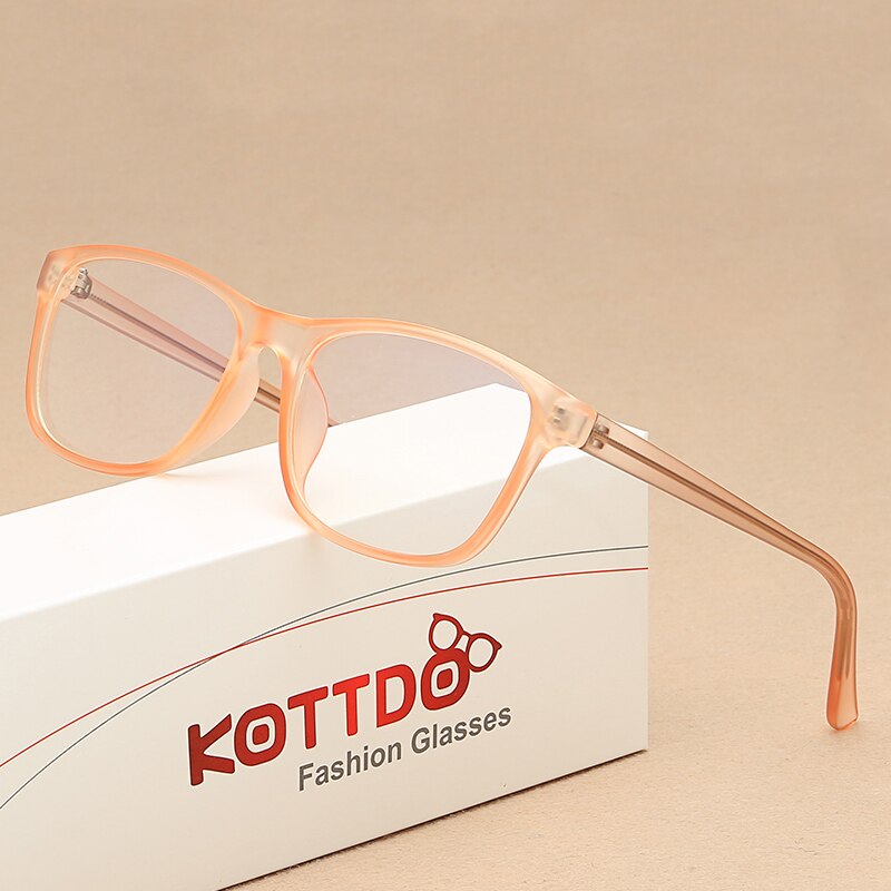 KOTTDO Classic Square Eye Glasses Frames for Women Vintage Computer Prescription Men Plastic Frame