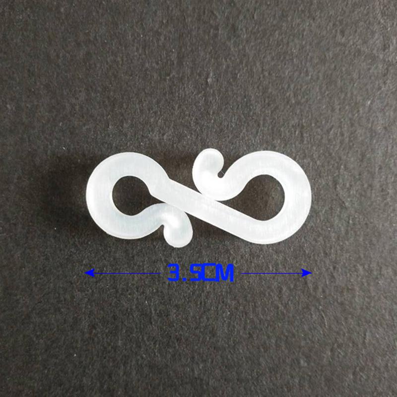 48 Stuks Witte Decoratieve Hange Plastic Outdoor S Kerst Gutter Haken Clips Voor Fairy String Touw