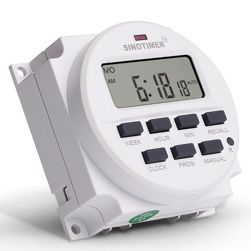BIG LCD Digital 220V Programmable Timer Switch with Countdown Time Function