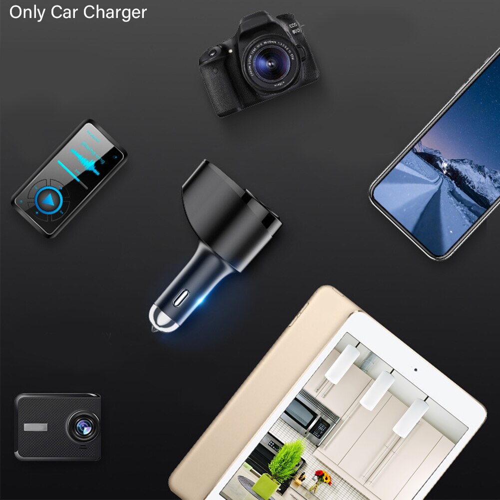 Mini cargador portátil para coche, mechero de carga rápida ABS, adaptador USB de velocidad rápida, divisor de enchufe, conector de Cable de doble puerto