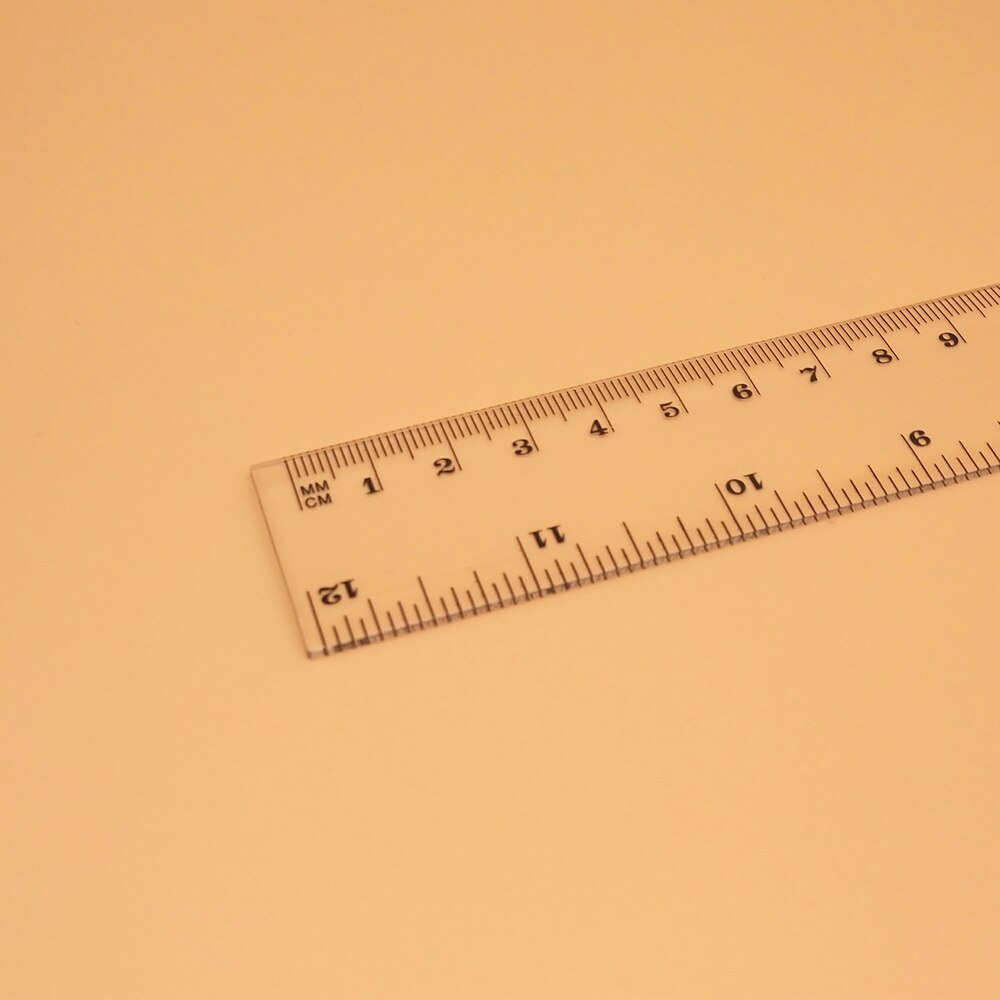 30cm Transparent Plastic Straight Scale Student Ruler