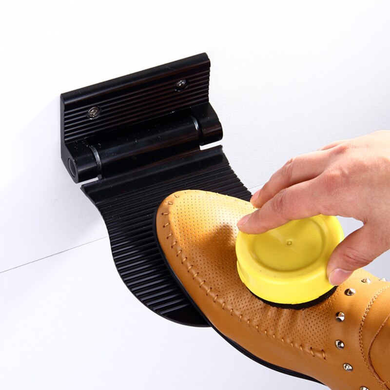 Foldable Bathroom foot pedals Shower Footstool Space Aluminium Black/Silver Wall Mounted Shower Foot Rest Pedestal Hardware