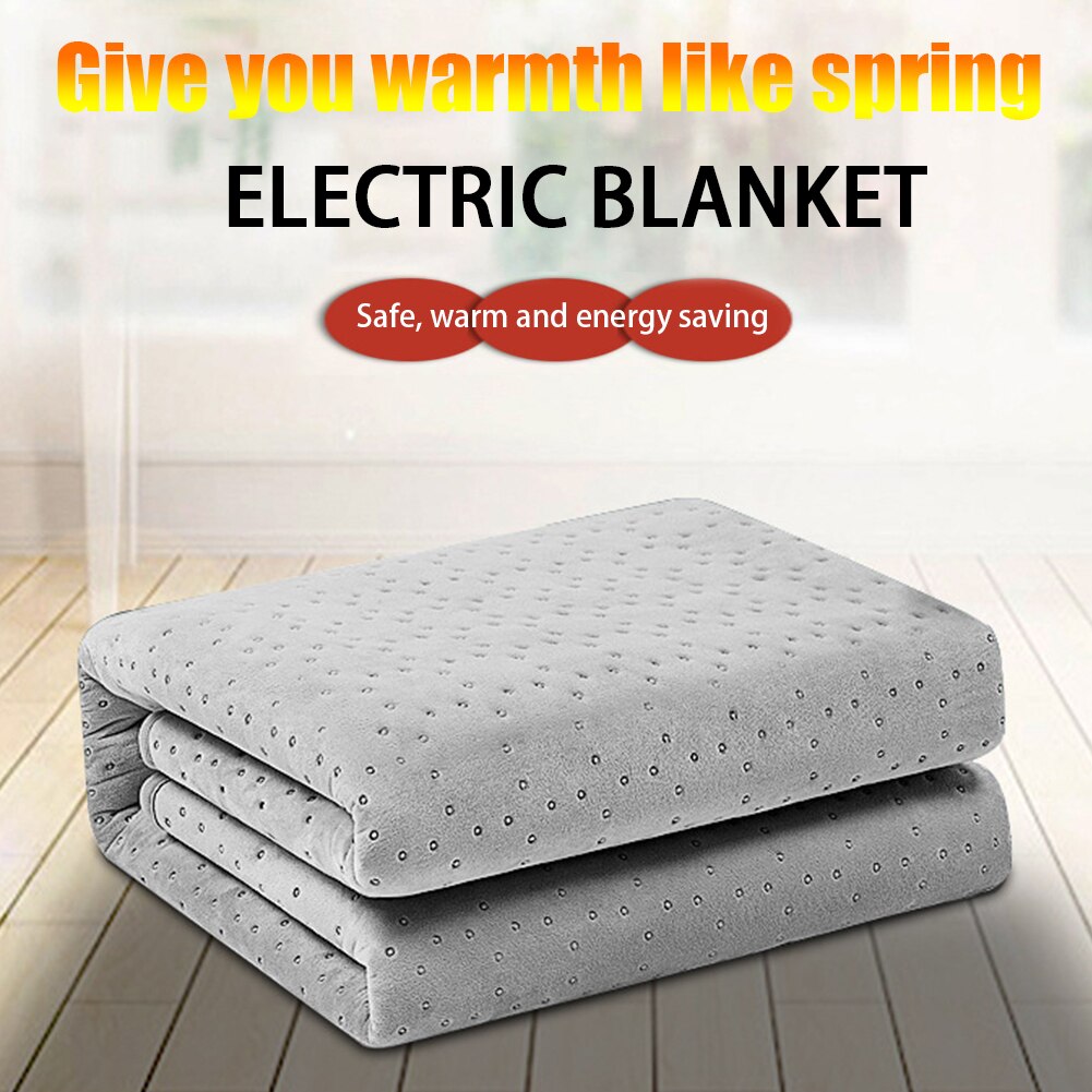 Manta eléctrica de Control Dual para adultos, ropa de cama suave, segura, portátil, para invierno, 10 ajustes de calor
