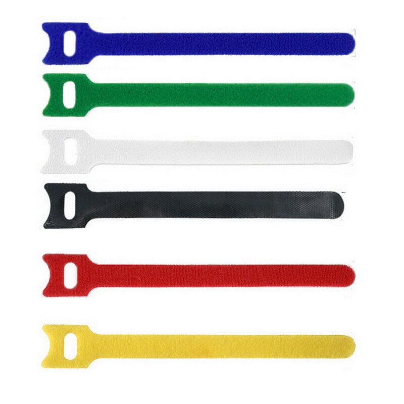 50 Stks/set Nylon Klittenband Riem Kabelbinders Klittenbandsluitingen Nylon Strap Cord Kabelbinder Herbruikbare Bevestiging Draad Organisator Zip Ties