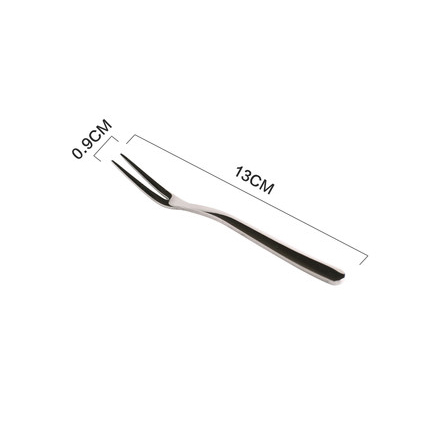 Stainless Steel Cheese Dessert Jam Spreaders Butter Knife Fruit Fork Westen Cutlery Breakfast Tool Tableware Kitchen Supplier: Fork A-Silver