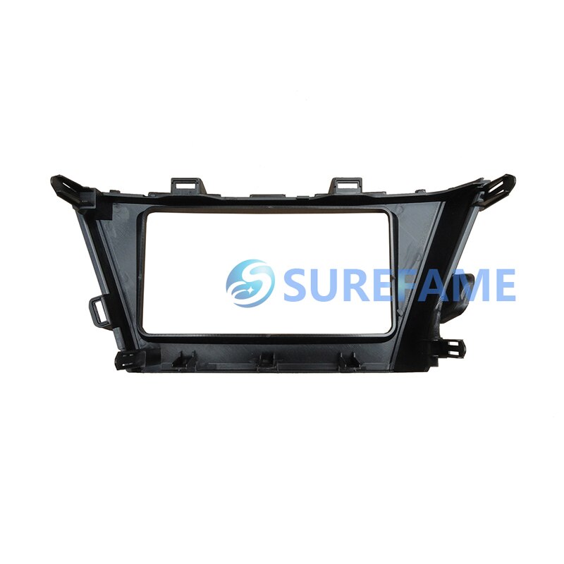 Housse de lunette de voiture Double Din | Facia, pour Toyota Prius + (roue droite), Kit de tableau de bord, plaque faciale DVD, panneau de garniture de Radio Fascia