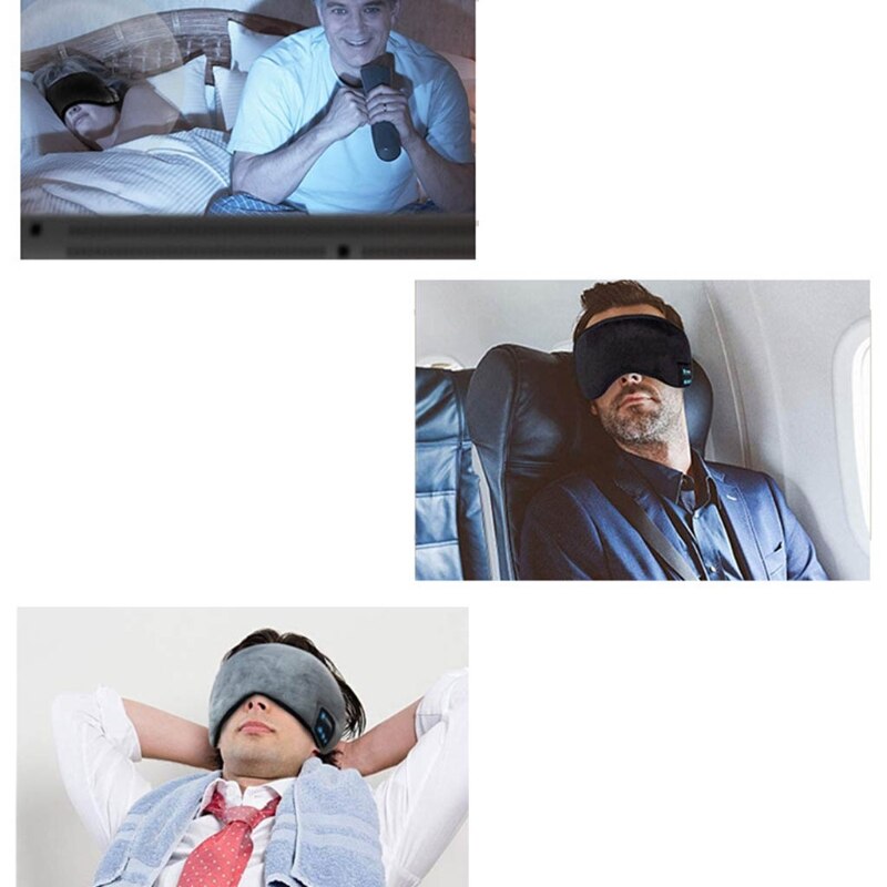 Bluetooth Wireless Relieve Fatigue Shading Sleeping Eye Mask Music Headphones Soothing Noise Reduction Sleep Aid Goggles