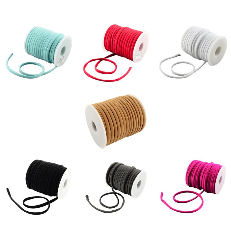 20M/Roll 5Mm Zachte Tiny Nylon Koord Draad Voor Armbanden Choker Diy Sieraden Craft U90A