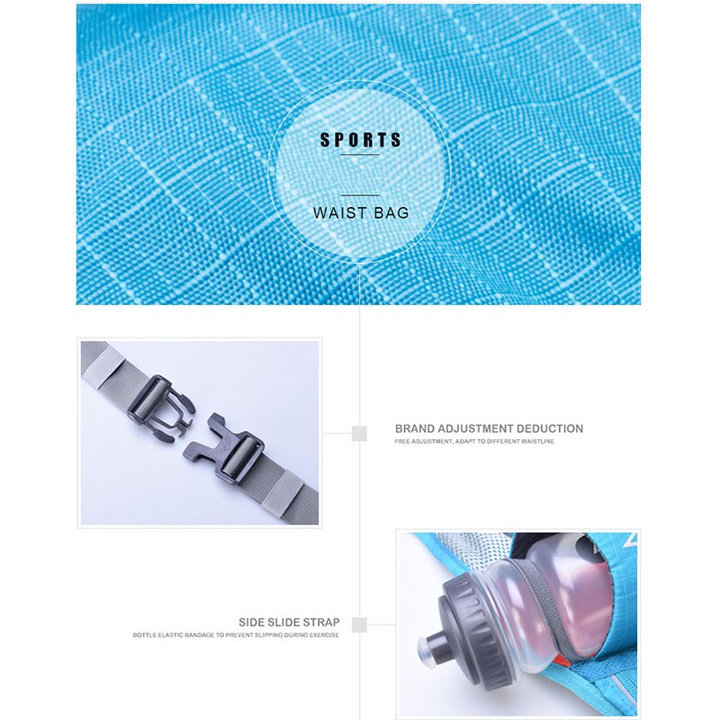 Marathon joggen fietsen hardlopen hydratatie riem heuptas heuptas heuptas hardlopen hydratatie riem draagbare waterfles heuptas