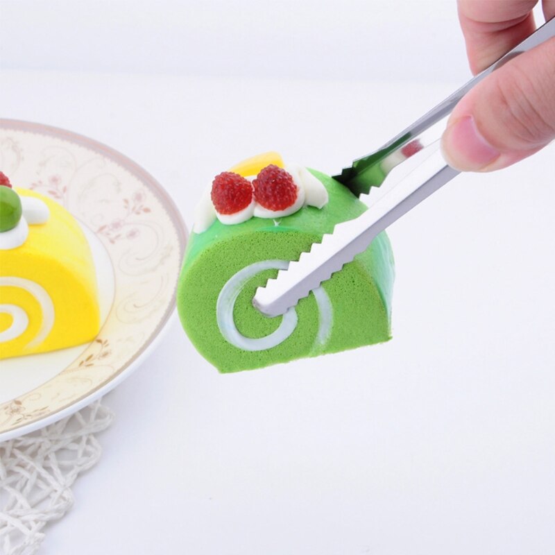 Multipurpose Stainless Steel Ice Tong Cube Clip Kitchen BBQ Grilling Clamp 72XF