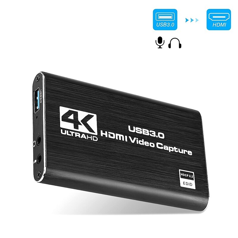 Hdmi video capture card 4k sn record usb 3.0 1080p 60 fps game capture device