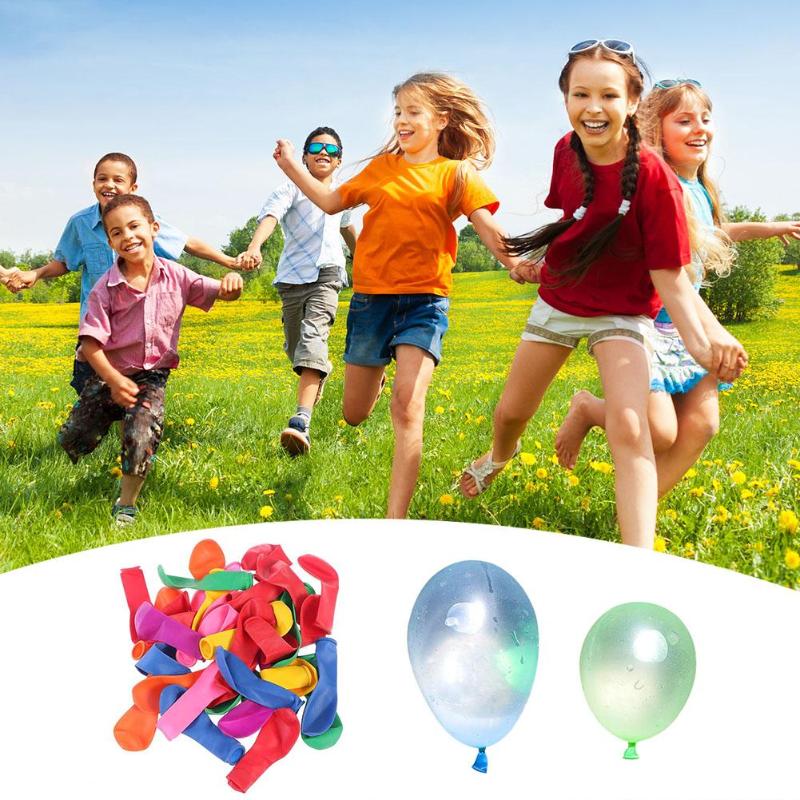 100pcs/lot Water Inflation Injection Balloons Summer Throwing Game Toy Children Outdoor Beach Play Water Balloon Toy Kid Fun Toy