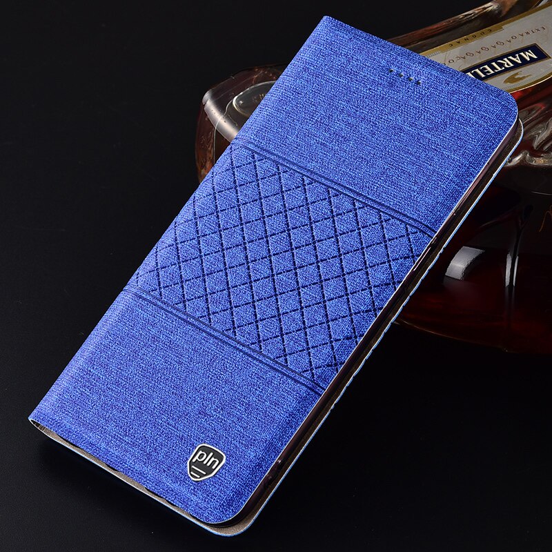 PU leather magnetic holder flip case for ZTE AXON 11/ZTE AXON 10S Pro/ZTE AXON 10 Pro/ZTE AXON 9 Pro phone bag coque holster: ZTE AXON 9 Pro / Blue