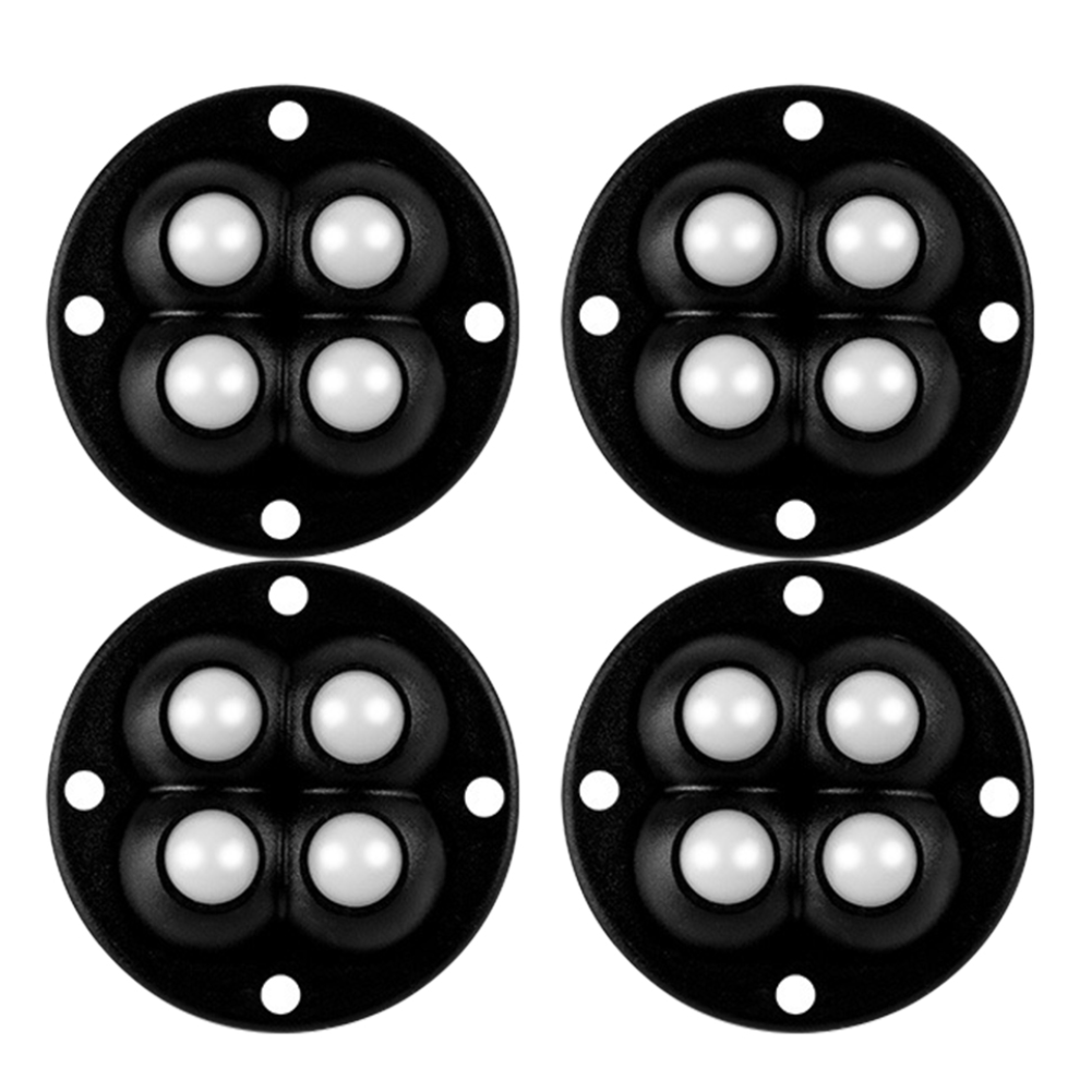 Ruedas para muebles de acero inoxidable, ruedas universales autoadhesivas, rodamiento de carga giratorio de 360 grados para acceso a muebles del hogar, 4/20 piezas: 1,5 pulgadas / Rosa