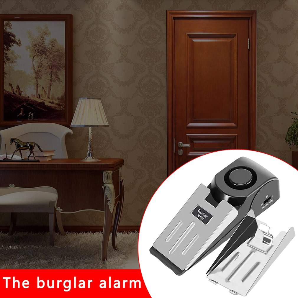 Batente de Porta Da cunha Porta de Alarme de Segurança com 120 dB Sirene Stoppe Apartamento Grande para Viajar para Casa ou Dormitório