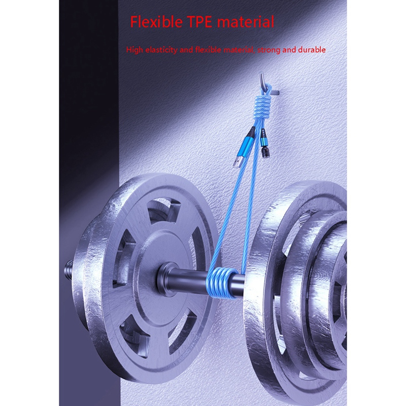 Câble de chargement magnétique LED Micro USB type-c, charge rapide, éclairage lumineux, pour téléphone intelligent