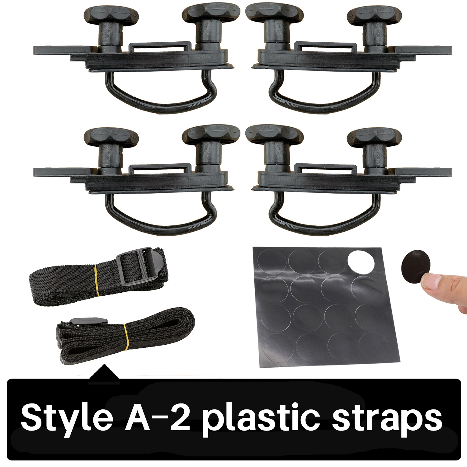 4 PCS Galvanized metal Steel Roof Box U-Bolt Clamps Rooftop Cargo Carrier Rack Bolts Car Van mounting Accessories U-Bracket XLX: Dark Grey