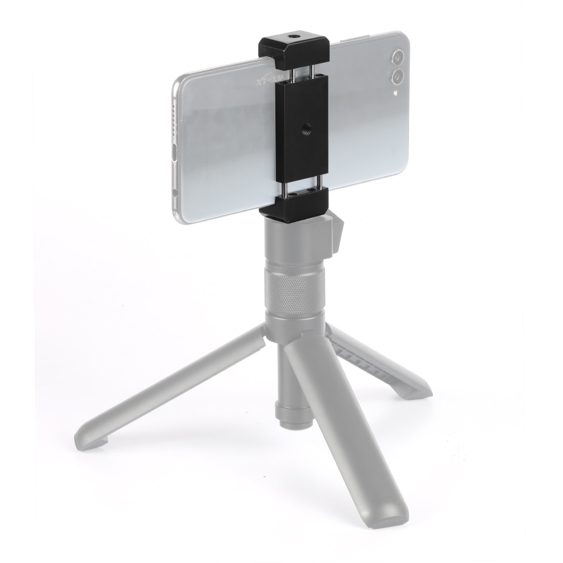 Selfie Stick Tripod phone tripod mount Head Bracket Mobile Phone Holder Clip For Phone Flashlight Microphone With Spirit level
