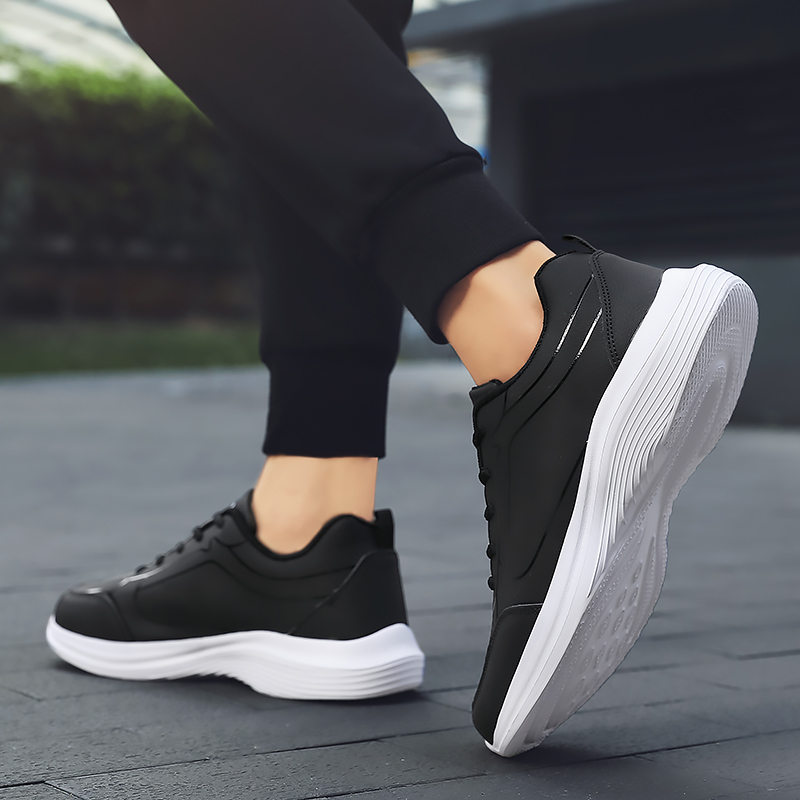 New men's pu sneakers, men's casual shoes, outdoor jogging training shoes, high-quality comfortable men's shoes, size e 48