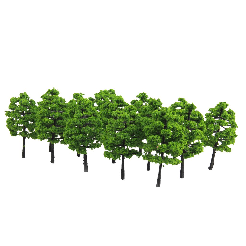 20pcs/Pack Trees Scenery Model Tree HO 1/100 Scale Wargame Landscape Toy: Green