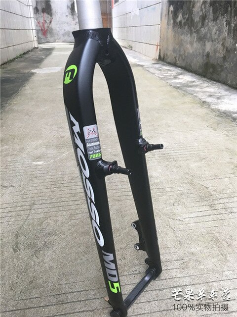 neue modell Mosso M5 MD5 M5E M5EV M6 MTB mountainbike gabel für v + Rabatt bremse 26" 27,5 "29" Fahrrad Vordere fest Ultraleicht gabel: MD5 Schwarz Grün