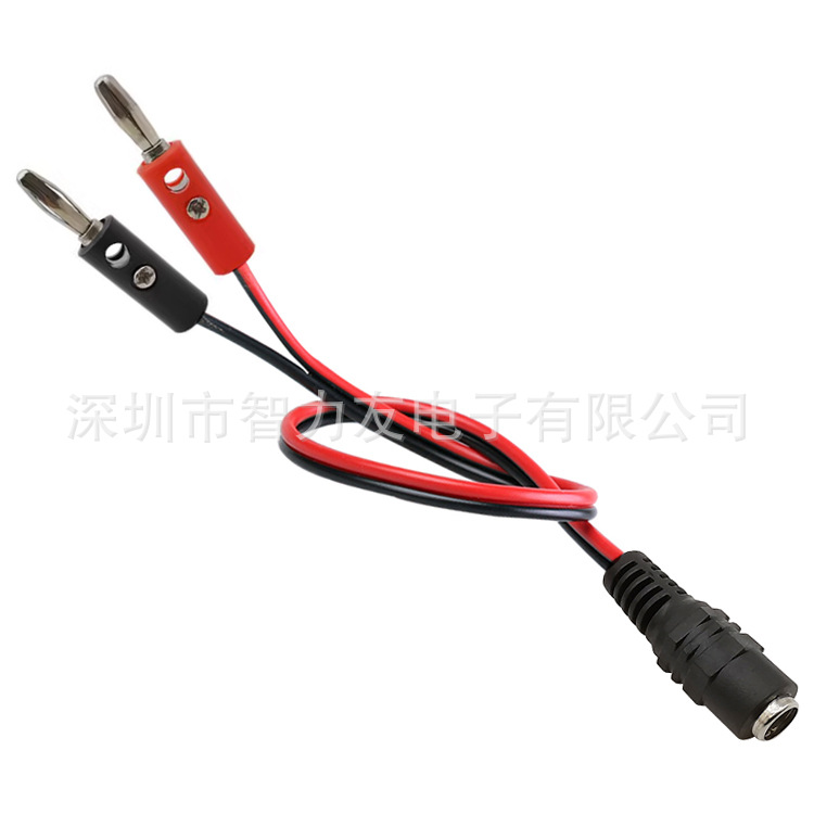 DC Power Plug To Banana Plug Adapter Cable DC5.5*.2.1 Male And Female Head Converter Test Connection Line