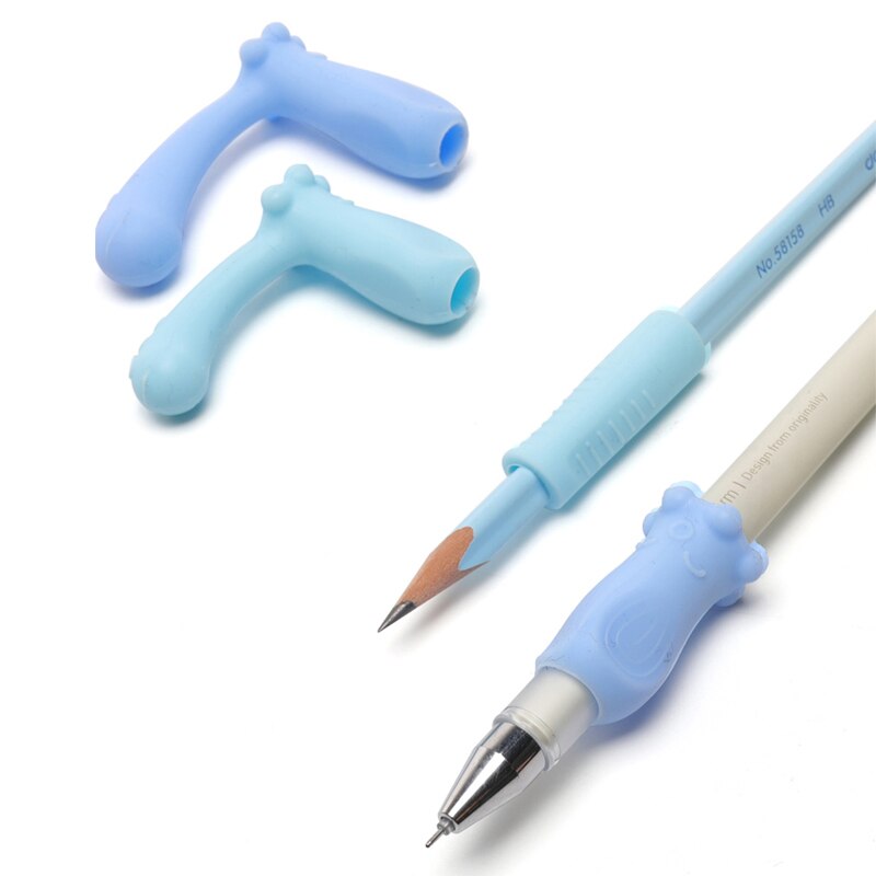 Deli barneskole elev penneholder barn blyant student gel penneholder nybegynner myk plast blyant korrigering skrivesaker