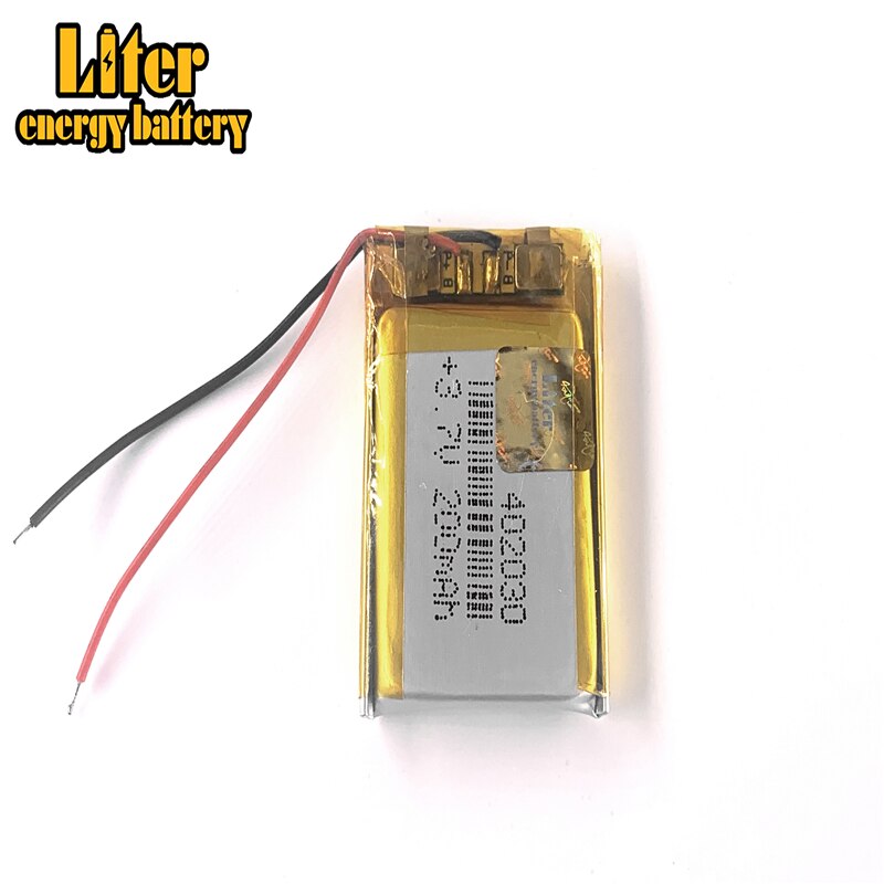 3.7V lithium polymer battery 042030 402030 200mah MP3 MP4 MP5