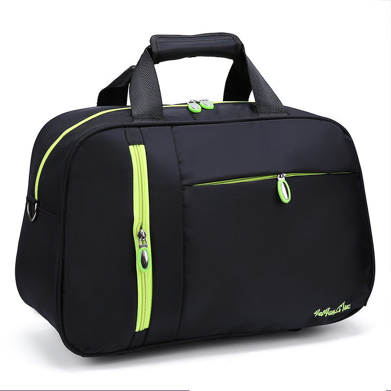 Waterproof Women Travel Bags Nylon Casual Luggage Tote Bag Men PortableTravel Duffle Bag Bolsa Viagem PT1118: black