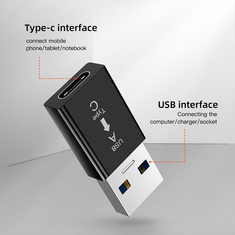 Usb 3.0 tyyppi a uros usb 3.1 tyyppi c naaras liitin muunnin adapteri tyyppi c usb standardi lataus tiedonsiirto