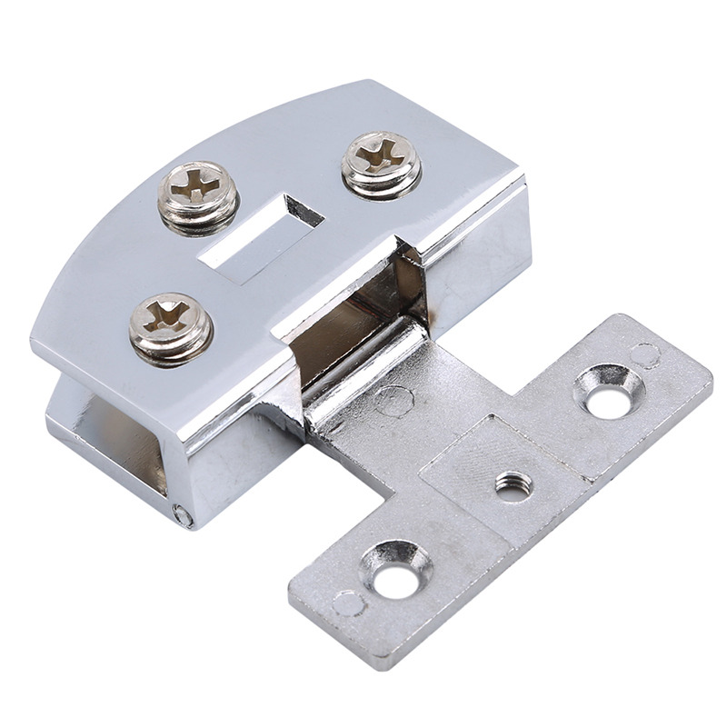 Glasdør hængsel klemmer rustfrit stål vinskab brød skab skab skab låge clip dør hængsler til 5-9mm