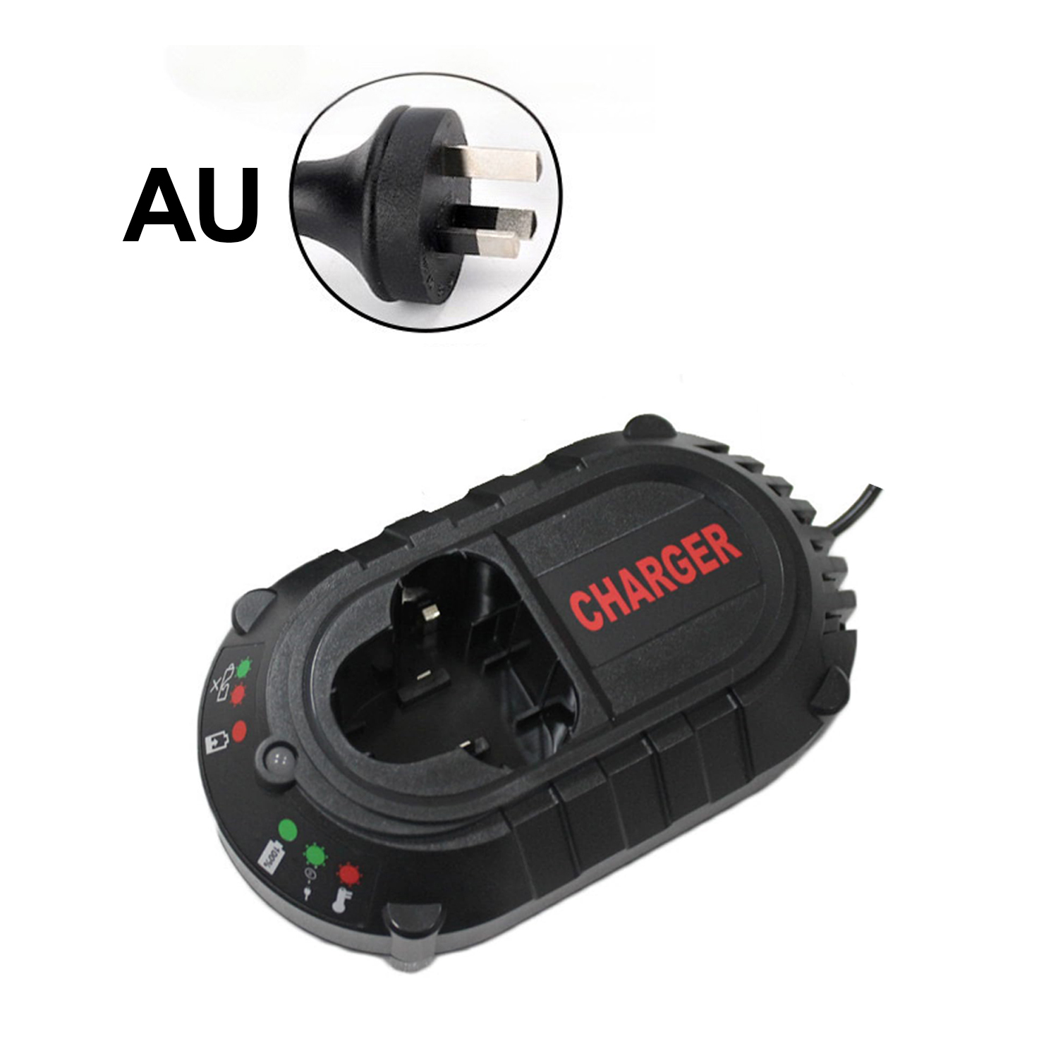 Pour Makita BL1013 BL1014 10.8 V-12 V Li-ion chargeur Batteries DC10WA perceuse électrique tournevis outils chargeur d'alimentation: vert militaire