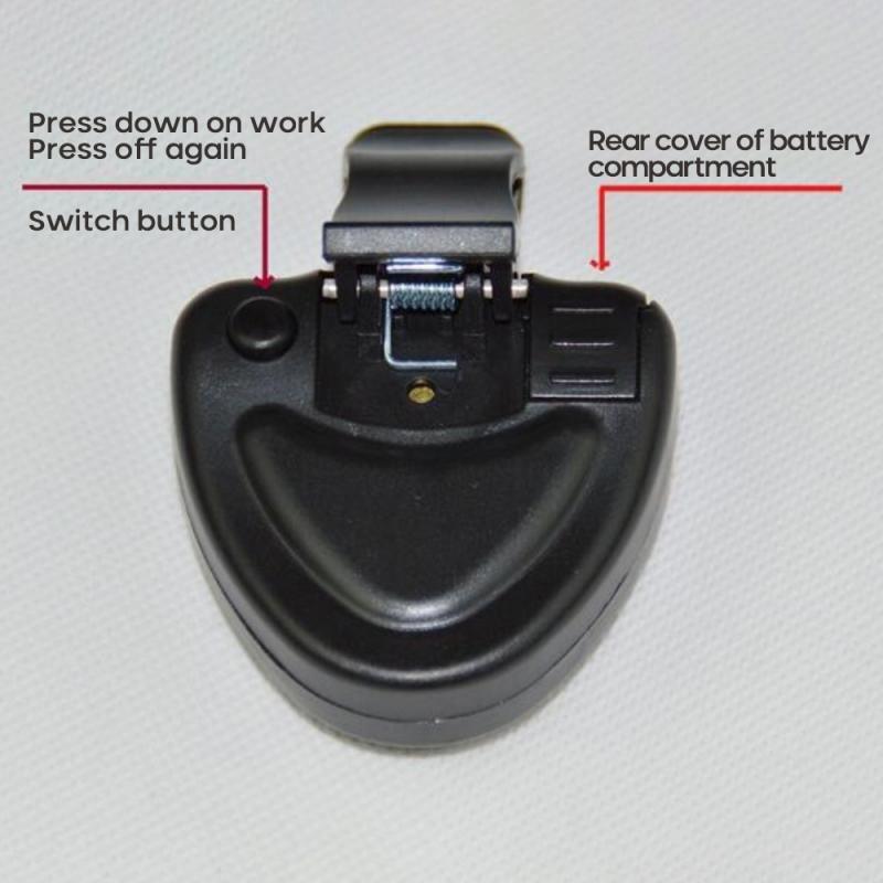 Fishing Bite Alarm Fishing Portable Electronic LED Light Fish Bite Sound Alarm Bell Clip On Fishing Rod Black Tackle Fishing